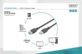DIGITUS AK-300203-018-S 1,8m USB3.0 UZATMA. AE/AD - 4