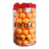 Delta Turuncu 100lü 3 Yıldız Pinpon Topu  ( Çantalı ) - 1