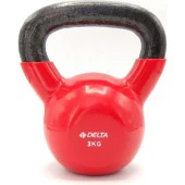 Delta 3 Kg. Çaydanlık Tipi Kırmızı Demir Dambıl - Kettlebell - 1