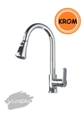 Wuvera Krom Spiralli Mutfak Eviye Bataryası – Modern ve Pratik Mutfak Çözümü! - 1
