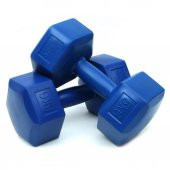 Delta 5 Kg x 2 Adet Köşeli Mavi Plastik Dambıl Ağırlık Seti - 1