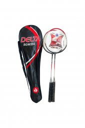 Delta 2 Adet Badminton Raketi Çantalı Çiftli Badminton Seti - 1