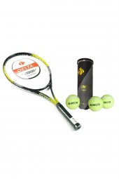 Delta Fallo 27 İnç L2 Grip Yetişkin Tenis Raketi + Çantası + Vakumlu Tüp 3 Adet Tenis Maç Topu Seti - 1
