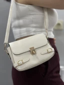 Zerej kemerli krem cilt çanta - 2