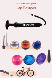 Delta Stapler 5 Numara Dikişli Futbol Topu + Top Pompası - 2