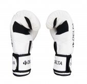 Delta Challenger Dura-Strong Beyaz-Siyah Boks Eldiveni - 3