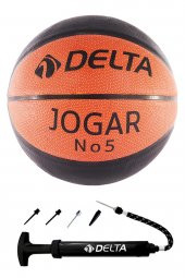 Delta Jogar 5 Numara Dura-Strong Basketbol Topu + Top Pompası - 1