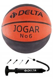 Delta Jogar 6 Numara Dura-Strong Basketbol Topu + Top Pompası - 1