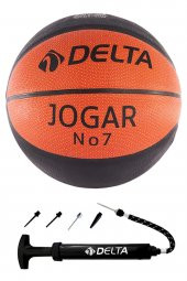 Delta Jogar 7 Numara Dura-Strong Basketbol Topu + Top Pompası - 1