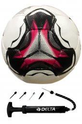 Delta Glow El Dikişli 4 Numara Dura-Strong Futsal Topu + Çok Fonksiyonlu Top Pompası İkili Set - 1