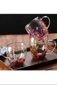 250 Ml Büyük Cidarlı Çiçekli Bardak 1 Adet Royaleks-1385 - 1