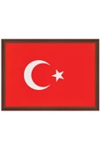 Türk Bayrağı 25X35 Mdf Çerçeveli - 1