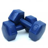 Delta 4 Kg x 2 Adet Köşeli Mavi Plastik Dambıl Ağırlık Seti - 1