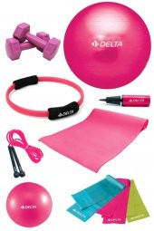 Delta 4 MM Minderli PFS Fuşya Full Pilates Seti ( 55 cm - 20 cm ) - 1