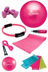 Delta 4 MM Minderli PFS Fuşya Full Pilates Seti ( 65 cm - 20 cm ) - 1