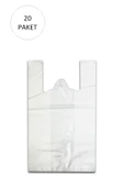 Beyaz Hışır Atlet Poşet Mini Boy 22x31 cm 20 Paket Takriben 10.000 Adet - 1