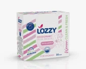 Lozzy Kadınlar İçin Deodorant Mendilleri - 30'lu Vücut Mendili Paketi - 1