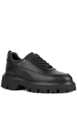 Shoetyle - Siyah Hakiki Deri Bağcıklı Erkek Günlük Ayakkabı 115-K534 - 4