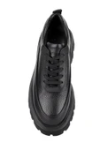 Shoetyle - Siyah Hakiki Deri Bağcıklı Erkek Günlük Ayakkabı 115-K534 - 7