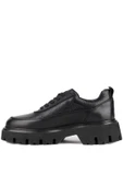 Shoetyle - Siyah Hakiki Deri Bağcıklı Erkek Günlük Ayakkabı 115-K534 - 5