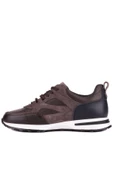 Shoetyle - Kahverengi Hakiki Deri Bağcıklı Erkek Sneaker 115-K511 thumbnail 5