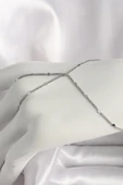 Pirinç Gümüş Renk Pul Detaylı Kadın Şahmeran - 1