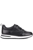 Shoetyle - Siyah Hakiki Deri Bağcıklı Erkek Sneaker 115-K511 thumbnail 2