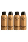 Slazenger Active Sport Gold Deo 150 ml - Erkek Deodorantı X 4 Adet - 1