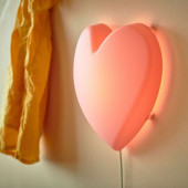 IKEA UPPLYST DEKORATİF AYDINLATMA LED Lİ DUVAR LAMBASI PEMBE - 2