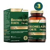 Nutraxin Bromelain Forte 60 Tablet 3'lü - 1