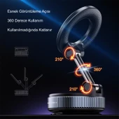 TriLine Manyetik Vakum Araç Montaj Telefon Üniversal Tutucu X68 Stand 360 ° Ayarlanabilir Katlanabilir - 2