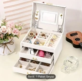 3 Katlı Modern Takı Organizer,Kilitlenebilir - 2