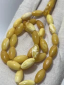 Doğal Kraliçe Kaya Damla Kehribar Tesbih 33lük 14,96 Gram - 4