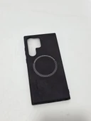 Oleg S23 Ultra Suni Deri Telefon Kılıfı Siyah - 2