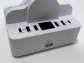 6 Port Usb Dual Kablosuz Şarj Cihazı 80W - 3