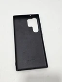Oleg S23 Ultra Suni Deri Telefon Kılıfı Siyah - 3