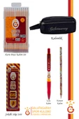 Galatasaray Orijinal Lisanslı Kalem Kalemlik Kuru Boya Silgi Hediyelik Set thumbnail 2