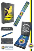 Fenerbahçe Orijinal Son Sözümüz Fenerbahçe Şal Atkı ve Tükenmez Kalem Set Kanarya Baskı Ahşap Kutu - 1