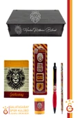 Galatasaray Orijinal Lisanslı Kalem Kalemtraş Bloknot Silgi Hediyelik Set - 1