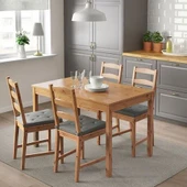 IKEA Justına 35/42x40 Cm Sandalye Minderi Gri Cırt cırtlı - 4