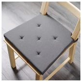 IKEA Justına 35/42x40 Cm Sandalye Minderi Gri Cırt cırtlı - 3