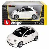 S00022106 BURAGO 1/24 FİAT 500 2007 BEYAZ -SUN - 1
