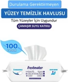 Freshmaker Yüzey Temizlik Havlusu 100 lü Karbonat + Beyaz Sirke Beyaz Sabun Kokusu - 2