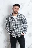 OVERSİZE EKOSELİ ERKEK GÖMLEK thumbnail 3