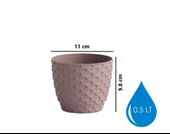 Omnipazar SO-KAP1 Kapadokya Dekoratif Plastik Saksı 0.5 Litre No 1 - 10