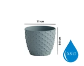 Omnipazar SO-KAP1 Kapadokya Dekoratif Plastik Saksı 0.5 Litre No 1 - 6