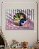 Pembe Kelebek Temalı Doğum Günü Afişi 35X50 cm thumbnail 3