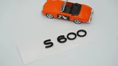 DK Tuning S600 Maybach Bagaj Siyah ABS Yazı Logo Arma thumbnail 4