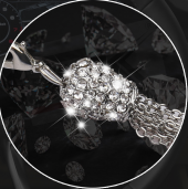 Audi Kristal Taşlı Stil Araç Ayna Parfümlü Sarkacı New Style - 6