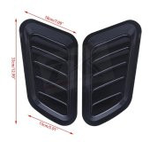 Audi A3 Logo Ön Kaput Glossy Black Air Flow Rüzgarlık - 6